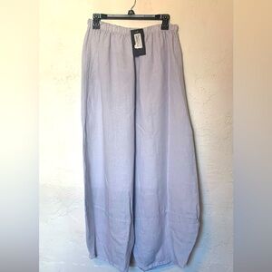 bryn Walker 100% linen balloon leg crop pants large